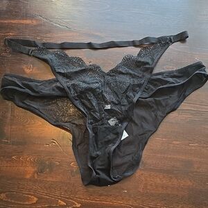 Adore Me Elegant Black Lace Women's Panty 3X